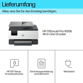 T HP OfficeJet Pro 9120b Tinte-Multifunktionsdrucker 4in1 A4 LAN WLAN ADF Duplex