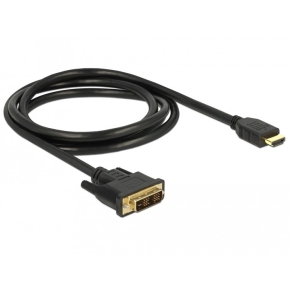 DELOCK Kabel DVI 18+1 Stecker > HDMI-A Stecker 1.5 m schwarz