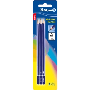Pelikan Bleistifte GP2B/3/B Härtegrad 2B 3er Blister