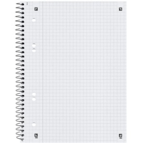 Oxford Collegeblock A5+ 80 Blatt kariert Rand Links