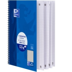 Oxford Collegeblock A5+ 80 Blatt kariert Rand Links
