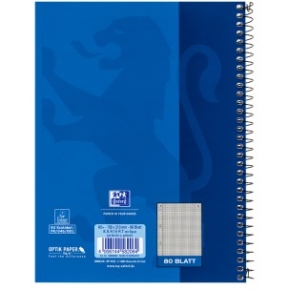 Oxford Collegeblock A5+ 80 Blatt kariert Rand Links