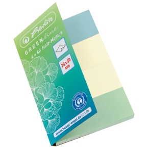 Herlitz PostIt s 20x50mm 4x40Bl. GREENline farblich sortier