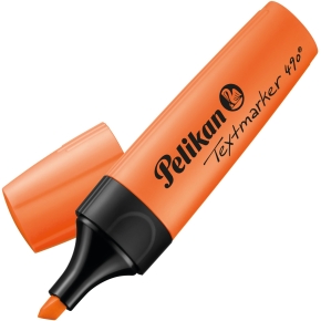 Pelikan Textmarker 490. Leuchtorange. 10 Stück Faltschachtel