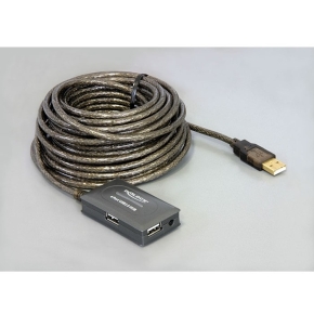 DELOCK Kabel USB 2.0 Verlaengerung+Hub aktiv 10m