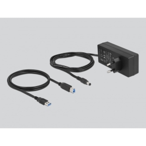 DELOCK Externer SuperSpeed USB Hub mit 10 Ports + Schalter