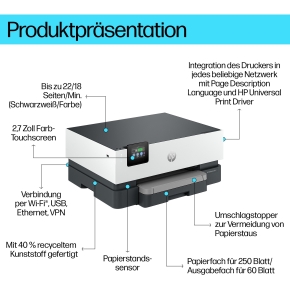 T HP OfficeJet Pro 9110b Tintenstrahldrucker A4 LAN WLAN Duplex