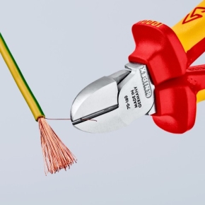 KNIPEX Seitenschneider mit Befestigungsse