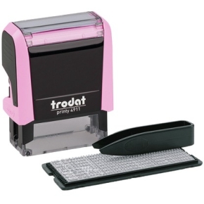 trodat Stempel Printy Typom 4.0/SB Paste rosa+Kis schw 4911