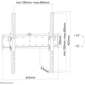 Wandhalterung. neigbar. 40KG FPMA-W350BLACK Neomounts