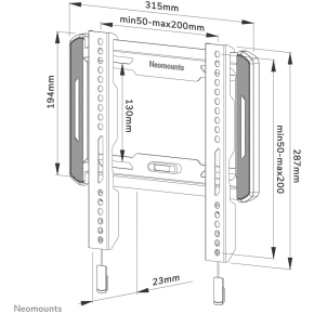 Wandhalterung für 24-55 Bildschirme 45KG WL30-550BL12 Neomounts