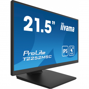 54,6cm/21,5 (1920x1080) Iiyama T2252MSC-B2 16:9 FHD IPS Touch 5ms HDMI DP USB Speaker Black