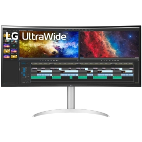 96,5cm/38 (3840x1600) LG UltraWide 38BQ85C-W 21:9 UWQHD IPS Curved 5ms 75Hz HDMI DP USB-C Speaker White