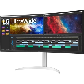 96,5cm/38 (3840x1600) LG UltraWide 38BQ85C-W 21:9 UWQHD IPS Curved 5ms 75Hz HDMI DP USB-C Speaker White