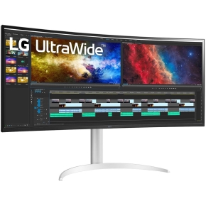 96,5cm/38 (3840x1600) LG UltraWide 38BQ85C-W 21:9 UWQHD IPS Curved 5ms 75Hz HDMI DP USB-C Speaker White