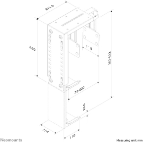 Neomounts Universeller PC-Halter 30KG CPU-D100BLACK