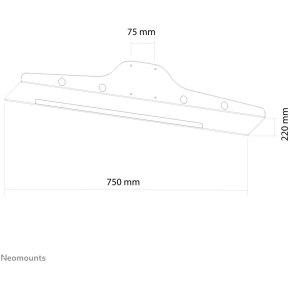 Universelle Ablage für Tastaturen und Mäuse 10KG KEYB-V100 Neomounts