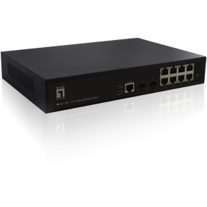 Switch 10x GE GEP-1221 2xGSFP 19 150W 8xPoE+