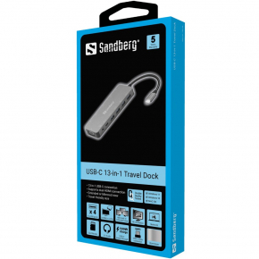 Sandberg 136-45 USB-C 13-in-1 PD 100W DockingStation Grau