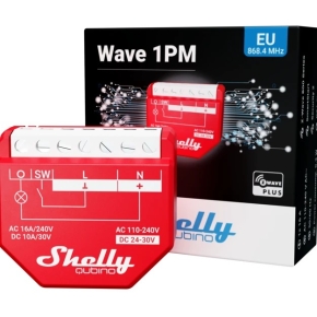 Shelly Relais Wave 1PM max. 16A 1 Kanal Unterputz Messfunktion