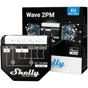 Shelly Relais Wave 2PM max. 16A 2 Kanäle Unterputz Messfunktion