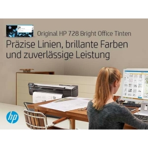 HP Tinte 728 F9J68A Schwarz Matt