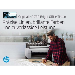 HP Tinte 730 P2V71A Schwarz Matt