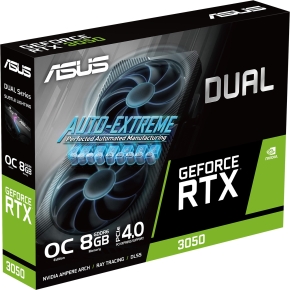 RTX 3050 8GB ASUS Dual OC LHR V2 GDDR6 DUAL-RTX3050-O8G-V2