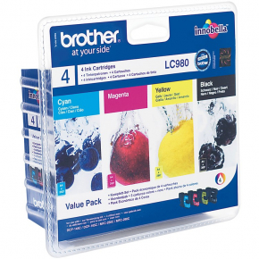 Brother Tinte LC-980 Value Pack (BK/C/M/Y)