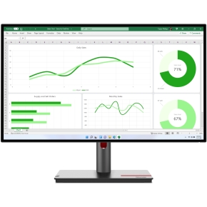 68,6cm/27 (2560x1440) Lenovo ThinkVision P27q-30 16:9 QHD IPS 4ms 60Hz HDMI DP Pivot Black