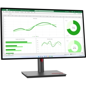 68,6cm/27 (2560x1440) Lenovo ThinkVision P27q-30 16:9 QHD IPS 4ms 60Hz HDMI DP Pivot Black