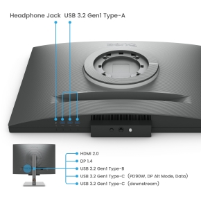 BenQ 71.6cm RD280U 3:2 HDMI/USB-C/DP sil. lift/piv UHD