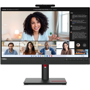 61cm/24 (1920x1080) Lenovo ThinkVision T24mv-30 16:9 FHD IPS 75Hz 4ms HDMI DP USB-C Speaker Black