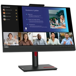 61cm/24 (1920x1080) Lenovo ThinkVision T24v-30 16:9 FHD IPS 75Hz 4ms HDMI VGA DP Speaker Webcam Black