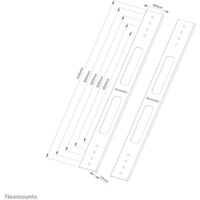 VESA-Erweiterungskit 500-600 max. 75KG Black Neomounts
