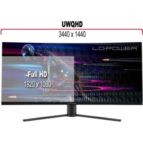 LC-Power 86.36cm (34) LC-M34-UWQHD-165-C VA+DP+HDMI
