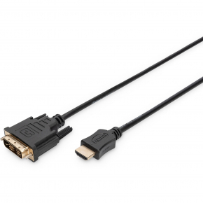 Digitus HDMI > DVI 18+1 (ST-ST) 2m Adapterkabel FullHD Schwarz