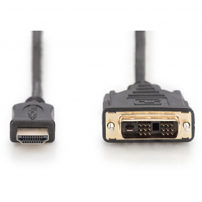 Digitus HDMI > DVI 18+1 (ST-ST) 2m Adapterkabel FullHD Schwarz