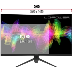 LC-Power 68.6cm (27) LC-M27-QHD-165-C 2xDP+2xHDMI