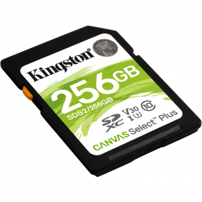 256GB Kingston Canvas Select Plus SDXC 100MB/s