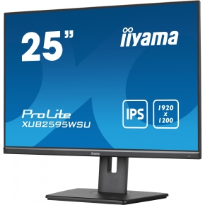 63,36cm/25 (1920x1200) iiyama Prolite XUB2595WSU-B5 LED IPS 16:10 4ms VGA HDMI DP USB LS Pivot Black