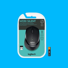 Logitech M330 SILENT PLUS wireless black