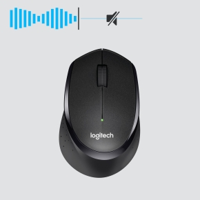 Logitech M330 SILENT PLUS wireless black