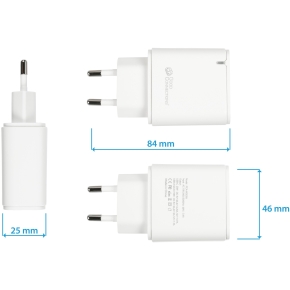 GoodConnections Charger 20W 2-Port USB-A/USB-C Weiß