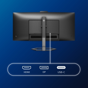 Philips 86.4cm (34.0) 346E2CUAE 21:09 HDMI+DP+USB-C VA