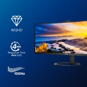 Philips 86.4cm (34.0) 346E2CUAE 21:09 HDMI+DP+USB-C VA