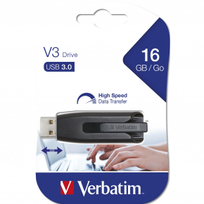 STICK 16GB USB 3.2 Verbatim StorenGo V3 Black
