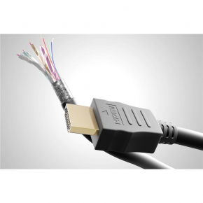 HDMI (ST-ST) 10m 3D Ethernet 4K 60Hz vergoldet Black
