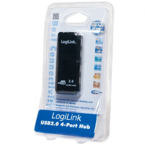 USB2.0 HUB 4Port LogiLink passiv Grey