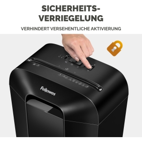 Fellowes Powershred LX45 Aktenvernichter CrossCut 8 Blatt 4x37mm P-4